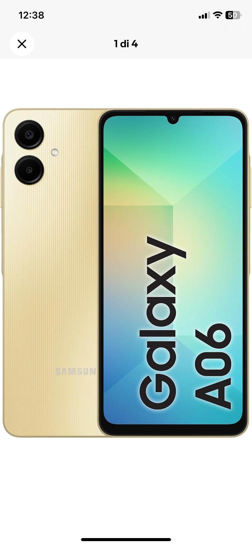 SAMSUNG GALAXY A06 4G DUAL SIM SM-A065F DS 64GB RAM 4GB GOLD NO BRAND