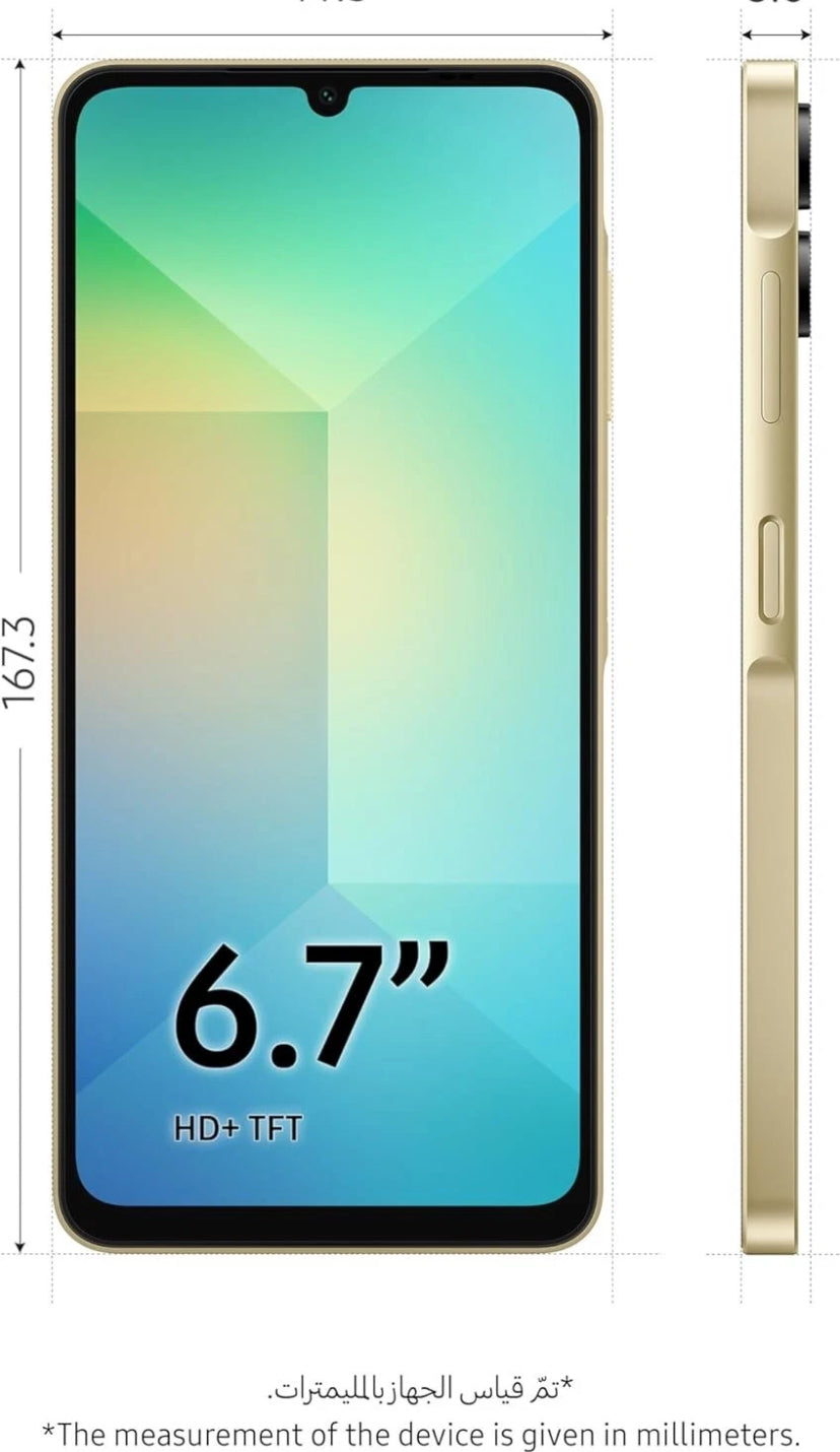 SAMSUNG GALAXY A06 4G DUAL SIM SM-A065F DS 64GB RAM 4GB GOLD NO BRAND