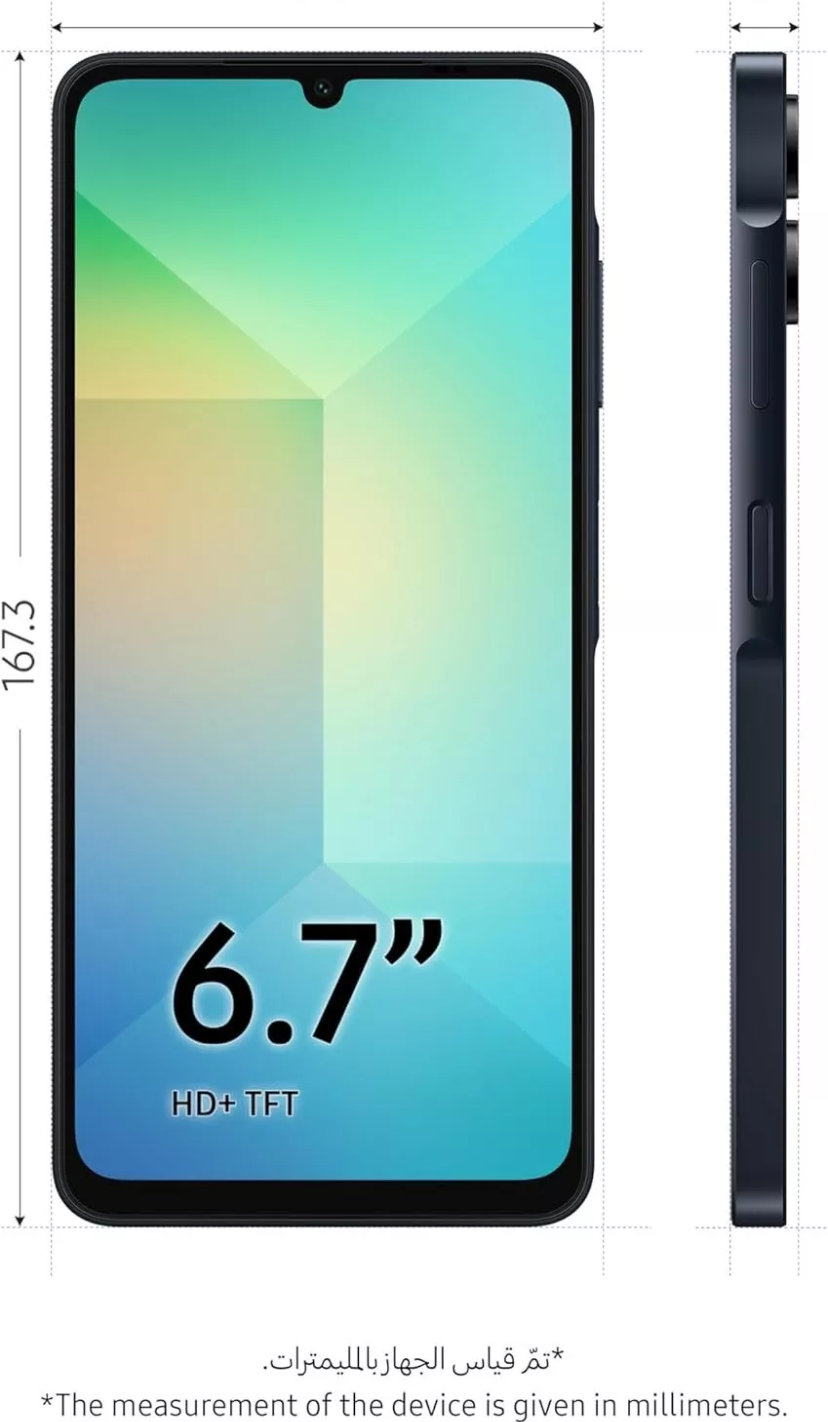 SAMSUNG GALAXY A06 4G DUAL SIM SM-A065F DS 64GB RAM 4GB BLACK