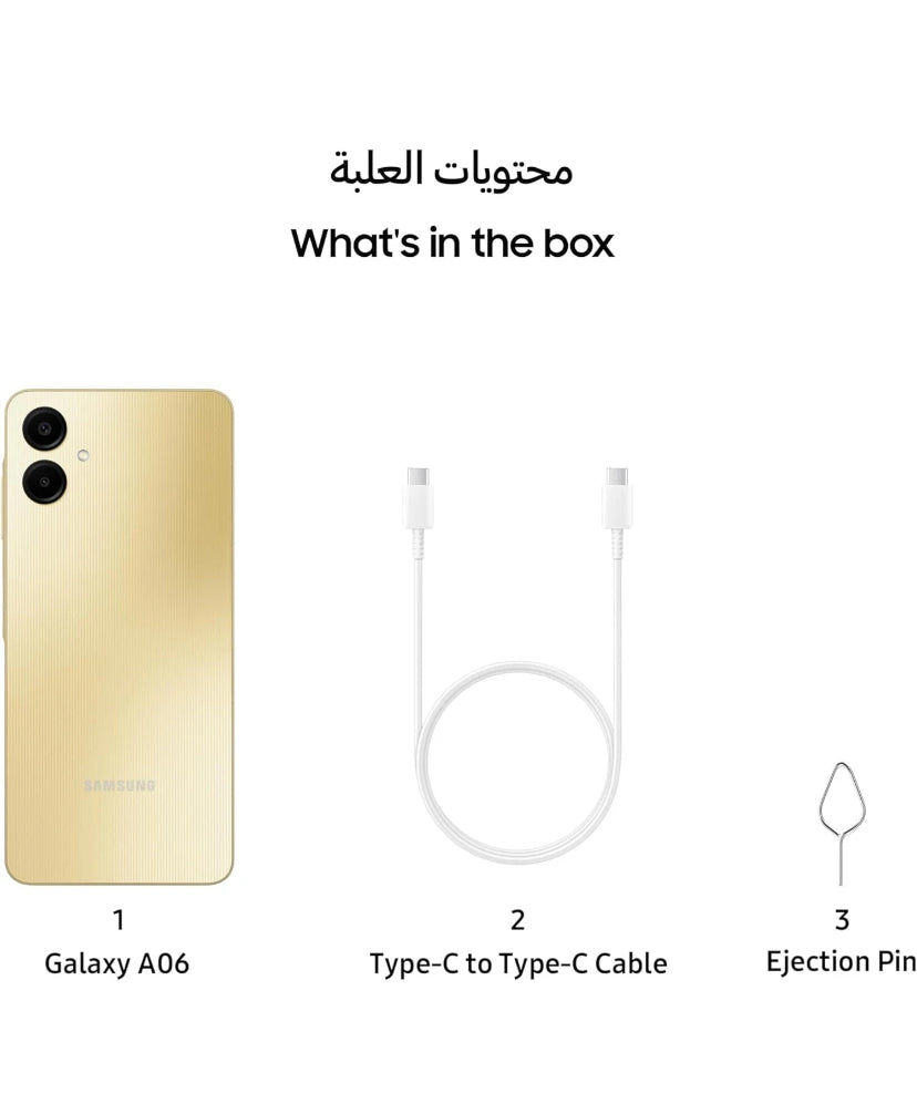 SAMSUNG GALAXY A06 4G DUAL SIM SM-A065F DS 64GB RAM 4GB GOLD NO BRAND