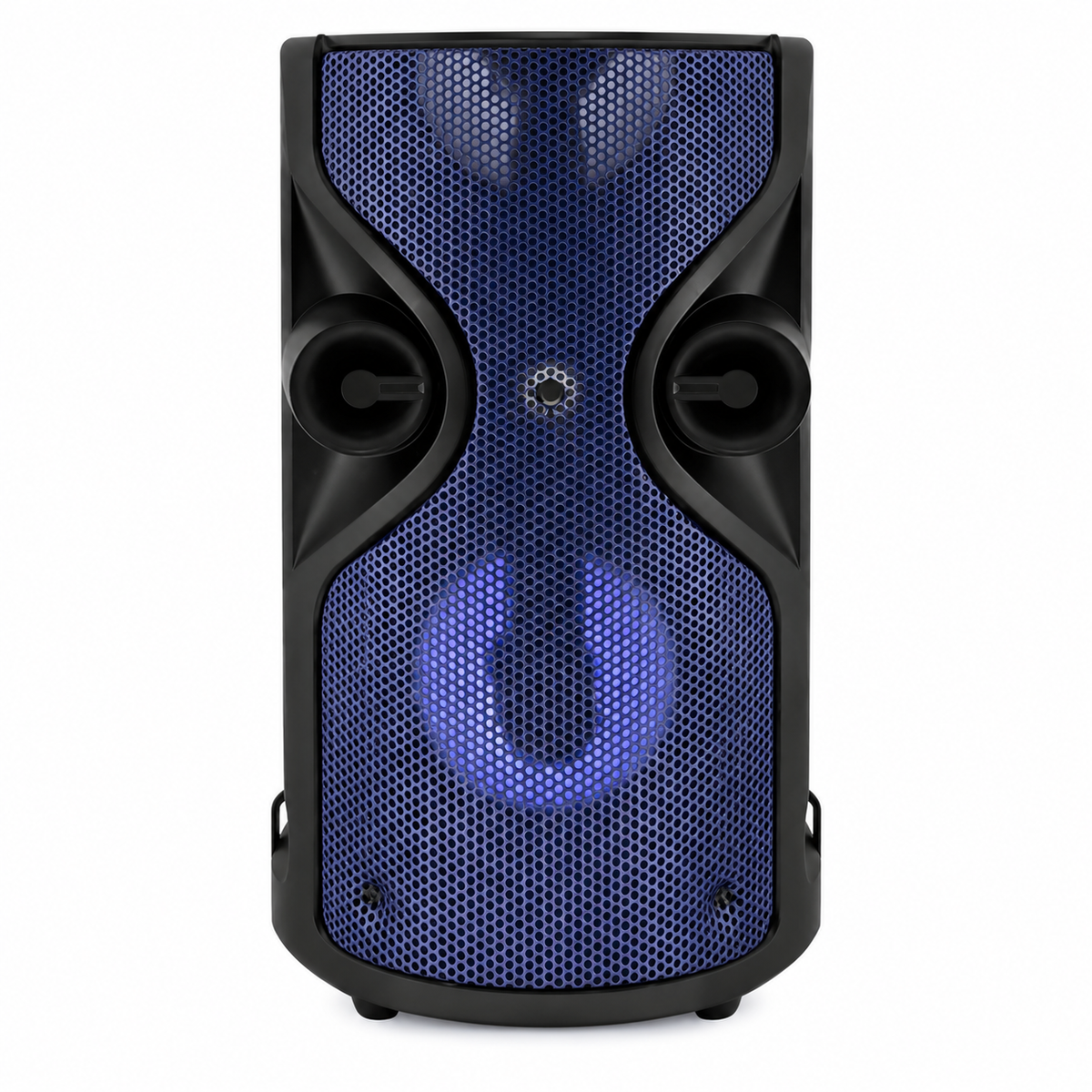 Cassa Bluetooth Karaoke Portatile con Microfono, USB e Micro SD – Nero, Blu, Rosso