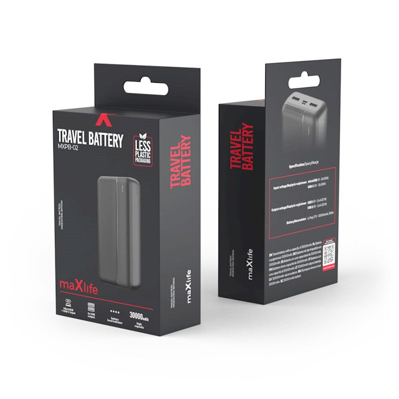 Confezione Maxlife MXPB-02 30000 mAh